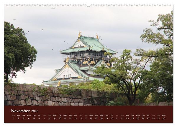 Produktbild: Japan - modern and traditional (High Quality Premium Wall Calendar 2026 DIN A2 landscape),CALVENDO 12 Month Wall Calendar