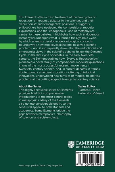 Produktbild: Reduction, Emergence and the Metaphysics in Science
