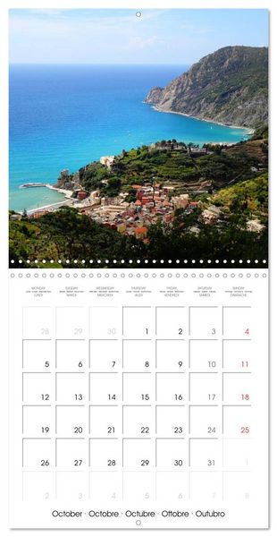 Produktbild: Cinque Terre - The Five Lands of Liguria (Wall Calendar 2026 12 &times; 12 Inch) CALVENDO 12 Month Wall Calendar