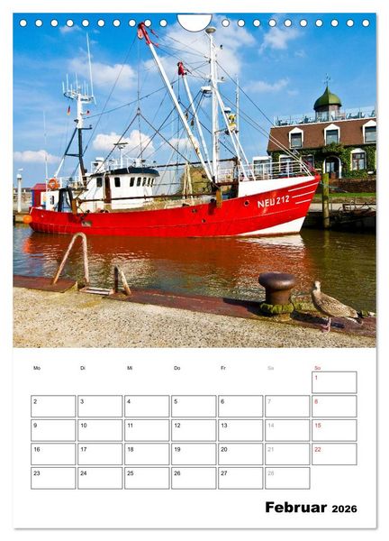 Produktbild: Neuharlingersiel Hafenromantik / Planer (Wandkalender 2026 DIN A4 hoch), CALVENDO Monatskalender