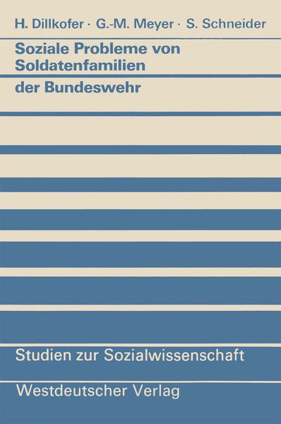 Produktbild: Soziale Probleme von Soldatenfamilien der Bundeswehr
