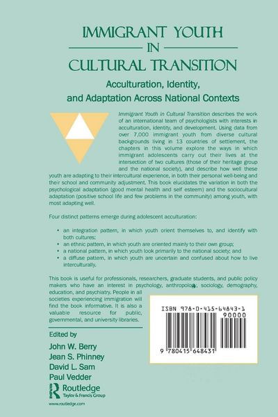 Produktbild: Immigrant Youth in Cultural Transition