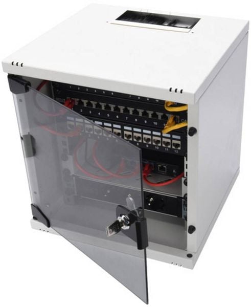 Produktbild: Digitus DN-10-05U-1 10 Zoll Wandgeh&auml;use 6 HE Lichtgrau (RAL 7035)