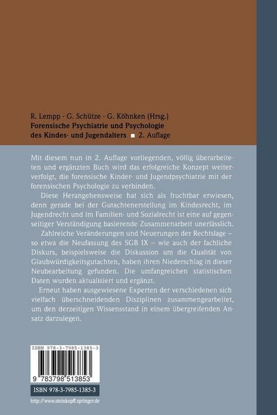 Produktbild: Forensische Psychiatrie und Psychologie des Kindes- und Jugendalters