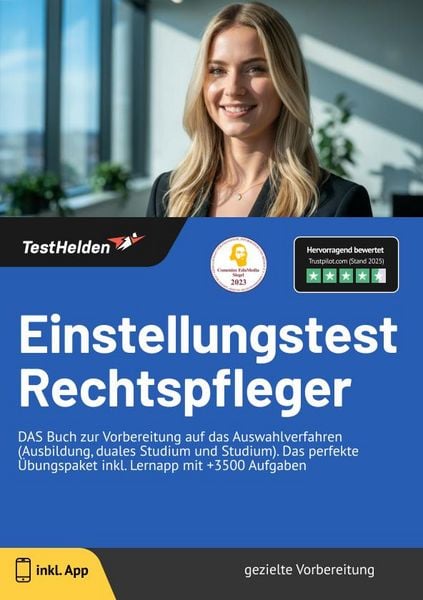 Produktbild: Einstellungstest Rechtspfleger: DAS Buch zur Vorbereitung auf das Auswahlverfahr