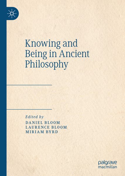 Produktbild: Knowing and Being in Ancient Philosophy