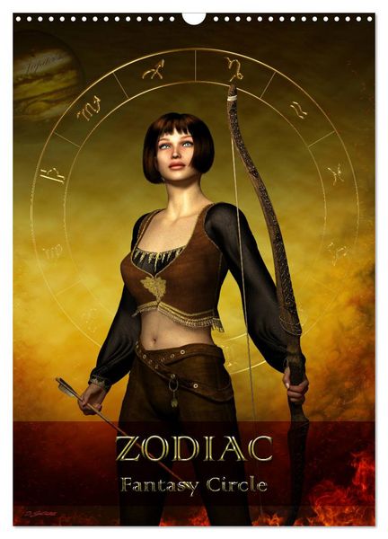 Produktbild: Zodiac Fantasy Circle (Wall Calendar 2026 DIN A3 portrait), CALVENDO 12 Month Wall Calendar