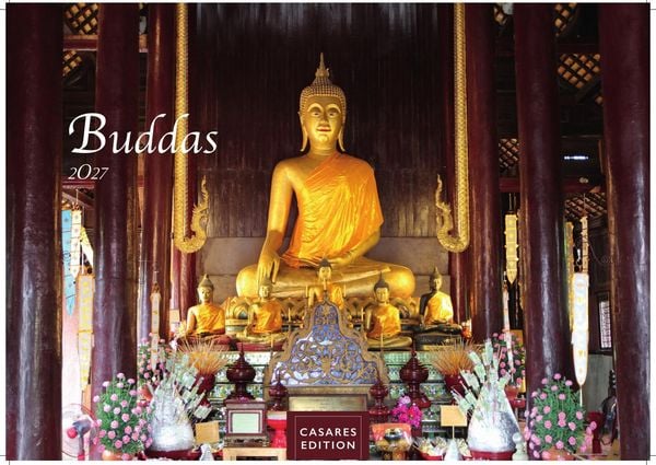 Produktbild: Buddhas Kalender 2027 &ndash; Wandkalender | Fotokalender Asien 24x35cm -Spirituelle Abbildungen Buddhas | Perfekt f&uuml;r Meditation & Raumdekoration