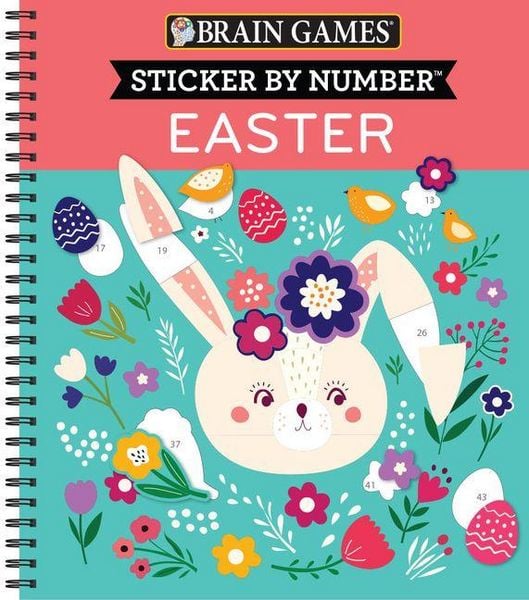 Produktbild: Brain Games - Sticker by Number: Easter