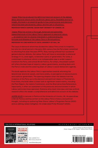 Produktbild: The Labour Party and Electoral Reform