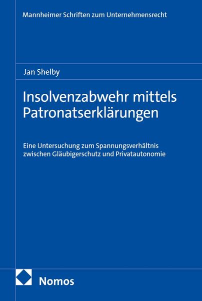 Produktbild: Insolvenzabwehr mittels Patronatserkl&auml;rungen