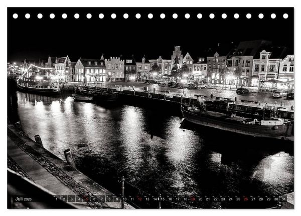 Produktbild: Ein Blick auf Husum (Tischkalender 2026 DIN A5 quer), CALVENDO Monatskalender