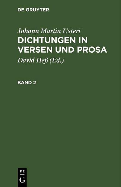 Produktbild: Dichtungen in Versen und Prosa