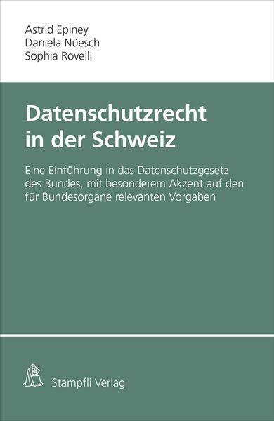 Produktbild: Datenschutzrecht in der Schweiz