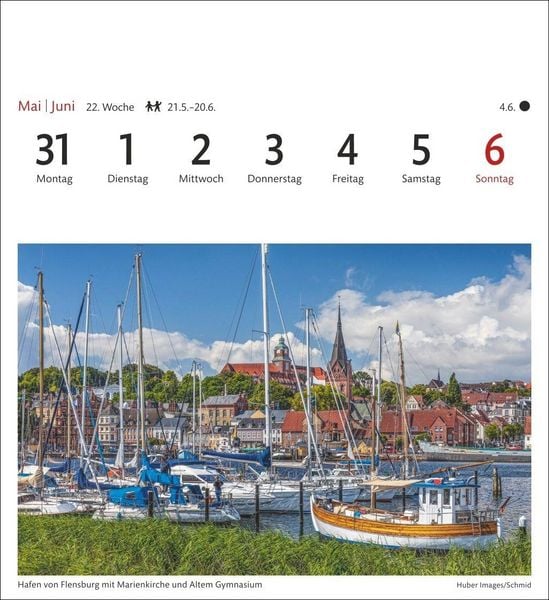 Produktbild: Ostseek&uuml;ste Sehnsuchtskalender 2027 - Wochenkalender mit 53 Postkarten