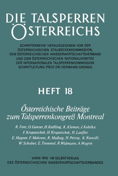 Produktbild: &Ouml;sterreichische Beitr&auml;ge zum Talsperrenkongre&szlig; Montreal