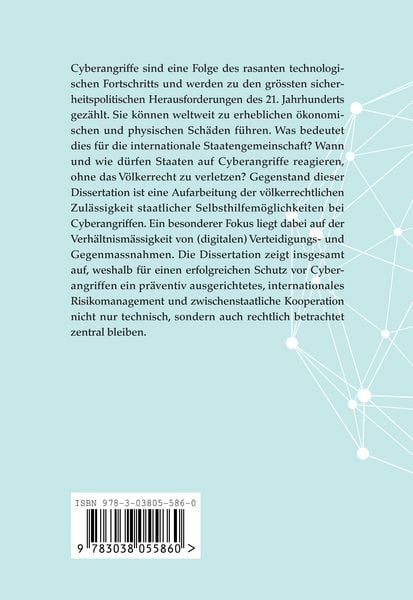 Produktbild: Cyberangriffe und V&ouml;lkerrecht