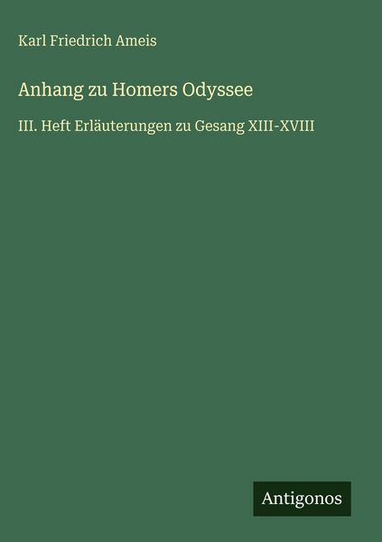 Produktbild: Anhang zu Homers Odyssee