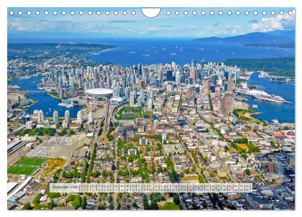 Produktbild: Vancouver Kanada 2026 (Wandkalender 2026 DIN A4 quer), CALVENDO Monatskalender
