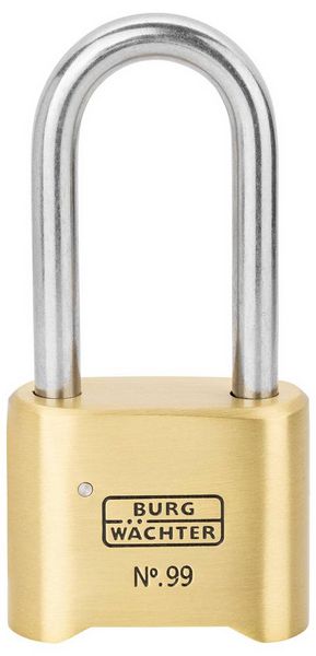 Produktbild: Burg W&auml;chter 37491 Vorh&auml;ngeschloss 51.90mm Messing Zahlenschloss