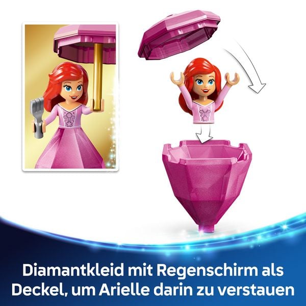 Produktbild: LEGO ǀ Disney 43259 Princess Arielle Spieluhr, Bauset mit Mini Puppe