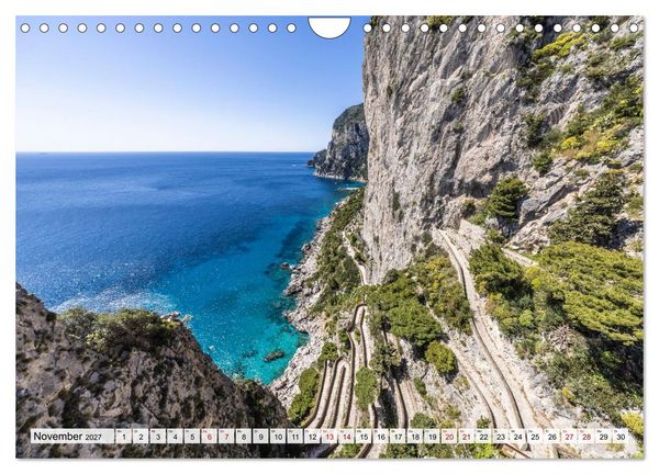 Produktbild: Amalfik&uuml;ste und Capri - Sehnsuchtsorte (Wandkalender 2027 DIN A4 quer), CALVENDO Monatskalender