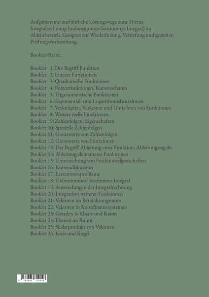 Produktbild: Mathematik f&uuml;r das Abitur