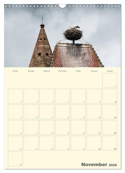Produktbild: Unterwegs im Elsass &ndash; Terminplaner (Wandkalender 2026 DIN A3 hoch), CALVENDO Monatskalender
