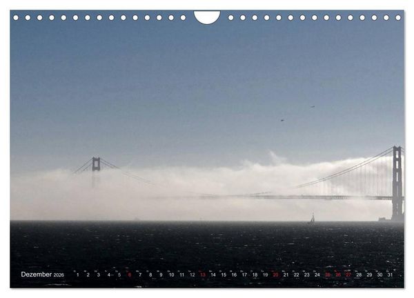 Produktbild: San Francisco Westk&uuml;ste USA (Wandkalender 2026 DIN A4 quer), CALVENDO Monatskalender