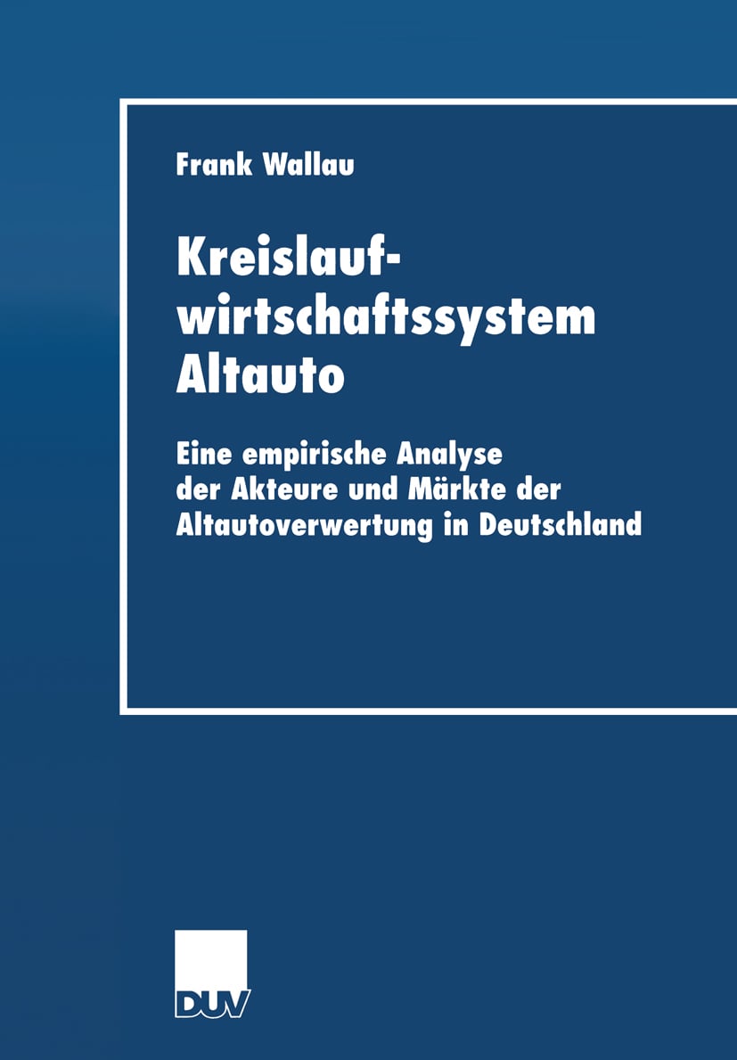 Produktbild: Kreislaufwirtschaftssystem Altauto