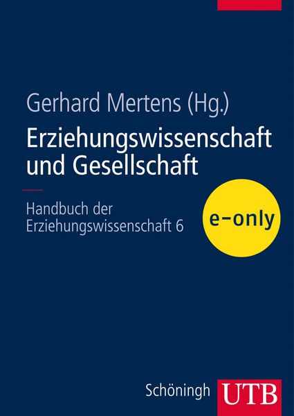 Produktbild: Erziehungswissenschaft und Gesellschaft