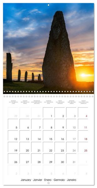 Produktbild: Prehistoric Sites of Northern Scotland (Wall Calendar 2026 12 &times; 12 Inch) CALVENDO 12 Month Wall Calendar