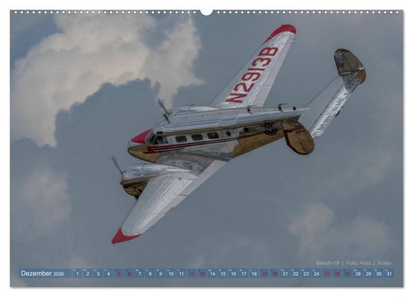 Produktbild: Historische Propellerflugzeuge 2026 (hochwertiger Premium Wandkalender 2026 DIN A2 quer), Kunstdruck in Hochglanz