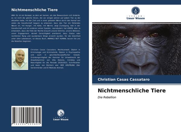 Nichtmenschliche Tiere, Taschenbuch von Christian Casas Cassataro, Verlag Unser Wissen, 9786204005805