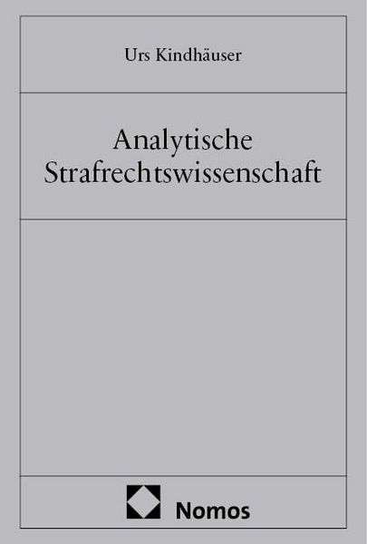 Produktbild: Analytische Strafrechtswissenschaft