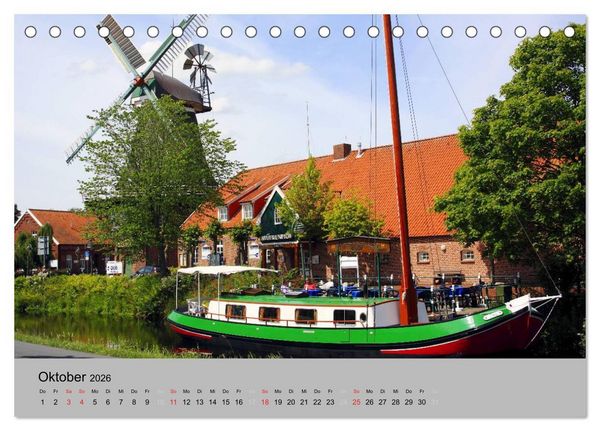 Produktbild: Ostfriesland an der Nordseek&uuml;ste (Tischkalender 2026 DIN A5 quer), CALVENDO Monatskalender