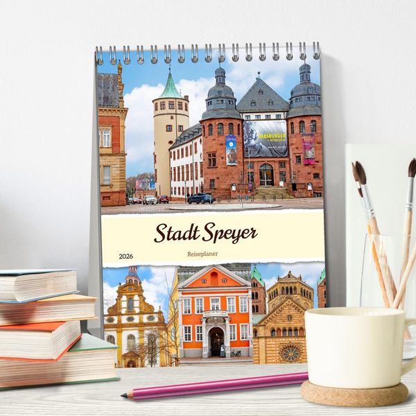 Produktbild: Stadt Speyer - Reiseplaner (Tischkalender 2026 DIN A5 hoch), CALVENDO Monatskalender