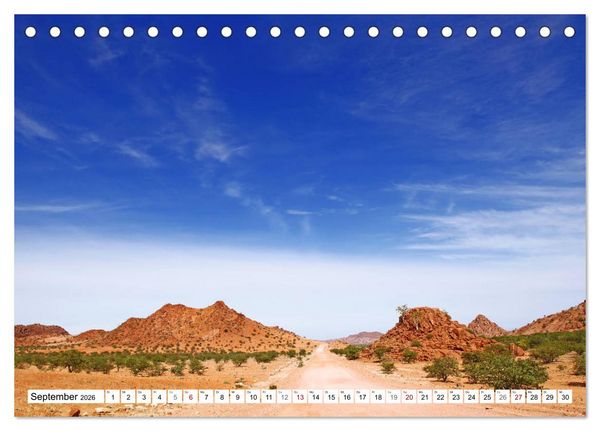 Produktbild: Namibia - Weite sp&uuml;ren (Tischkalender 2026 DIN A5 quer), CALVENDO Monatskalender