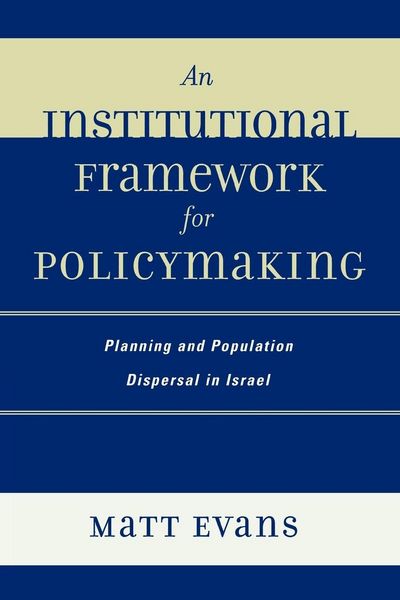 Produktbild: Institutional Framework for Policymaking
