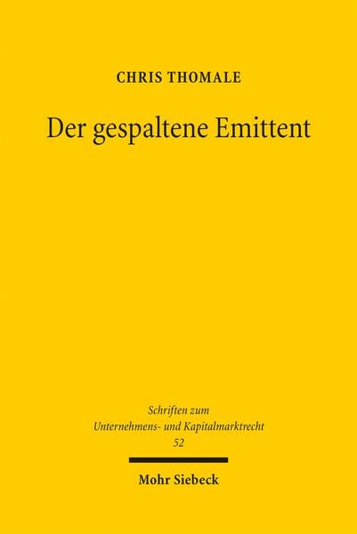Produktbild: Der gespaltene Emittent