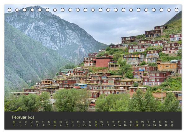 Produktbild: Kham - Tibets abgelegenes Hochland (Tischkalender 2026 DIN A5 quer), CALVENDO Monatskalender
