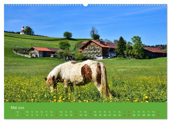 Produktbild: Romantisches Allg&auml;u (Wandkalender 2026 DIN A2 quer), CALVENDO Monatskalender