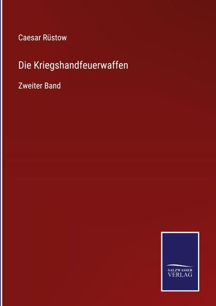 Produktbild: Die Kriegshandfeuerwaffen