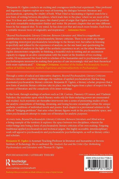 Produktbild: Beyond Psychoanalytic Literary Criticism