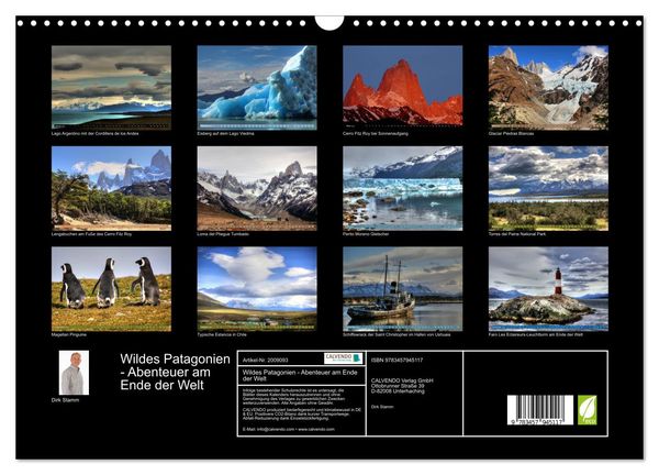 Produktbild: Wildes Patagonien - Abenteuer am Ende der Welt (Wandkalender 2026 DIN A3 quer), CALVENDO Monatskalender