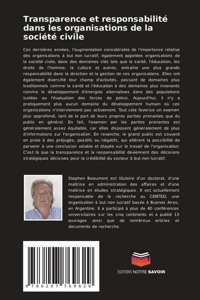 Produktbild: Transparence et responsabilit&eacute; dans les organisations de la soci&eacute;t&eacute; civile