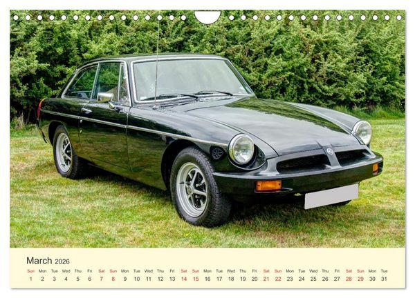 Produktbild: Iconic British Cars (Wall Calendar 2026 DIN A4 landscape), CALVENDO 12 Month Wall Calendar