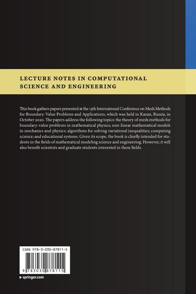 Produktbild: Mesh Methods for Boundary-Value Problems and Applications