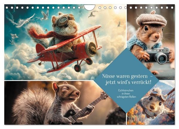 Nüsse waren gestern – jetzt wird’s verrückt! (Wandkalender 2026 DIN A4 quer), CALVENDO Monatskalender