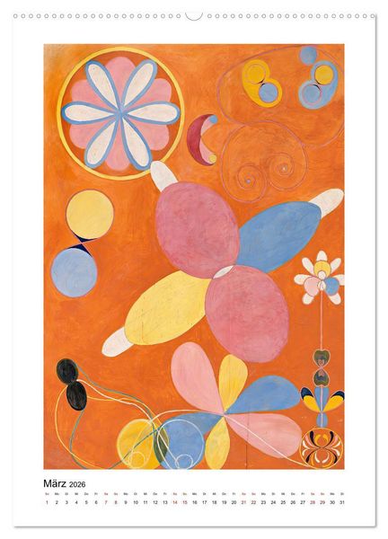 Produktbild: Hilma af Klint - Ein Jahr voller mystischer Kunst (hochwertiger Premium Wandkalender 2026 DIN A2 hoch), Kunstdruck in Hochglanz